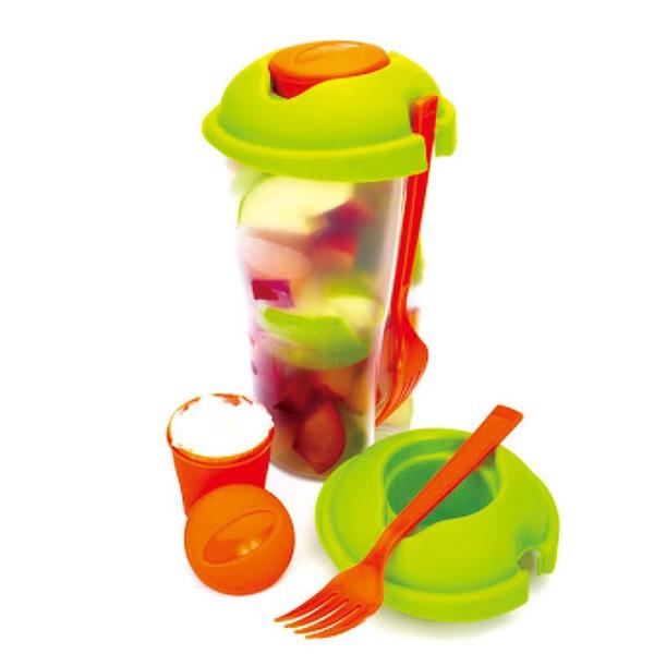 Salad cup with fork   