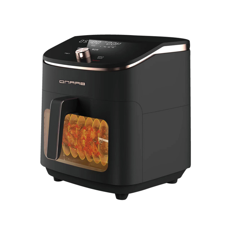 Bevel single knob touch screen control knob adjustment LCD display visual large capacity multi-function comfortable handle air fryer
