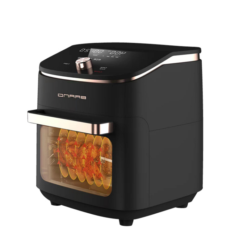 Inclined single knob LCD touch visual large capacity multi-function large handle air oven