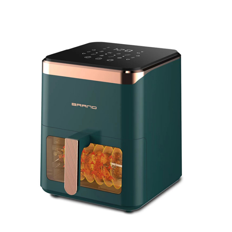 Top LCD touch visible square small capacity 3.8L multi-function vertical handle air fryer