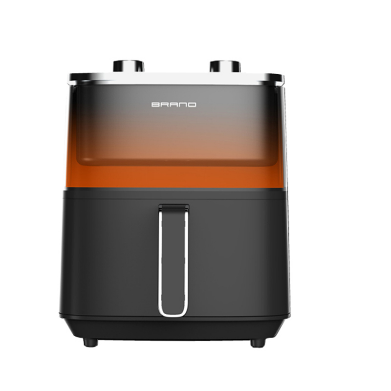 Top double knob mechanical control invisible large capacity multi-function comfortable handle air fryer