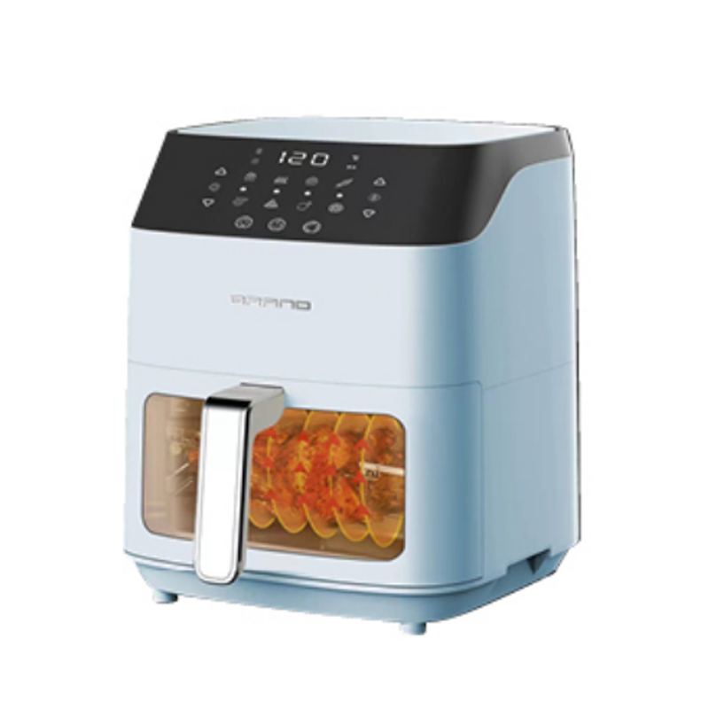 Beveled LCD display touch visible multi-function invisible square high color comfortable handle air fryer