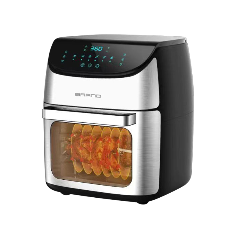 Inclined LCD touch visible large capacity square 12L multi-function large handle air oven
