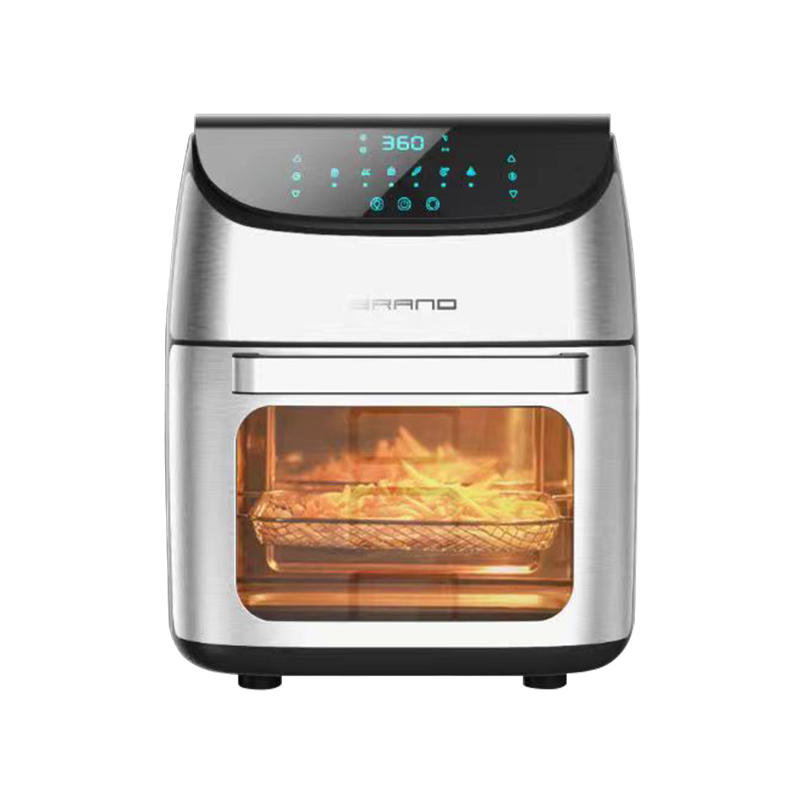 Inclined LCD touch visible large capacity square 12L multi-function large handle air oven