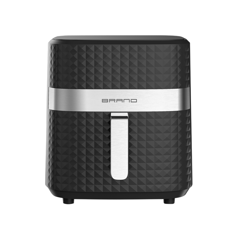 Stainless steel opaque 5L square texture air fryer-(opaque model)