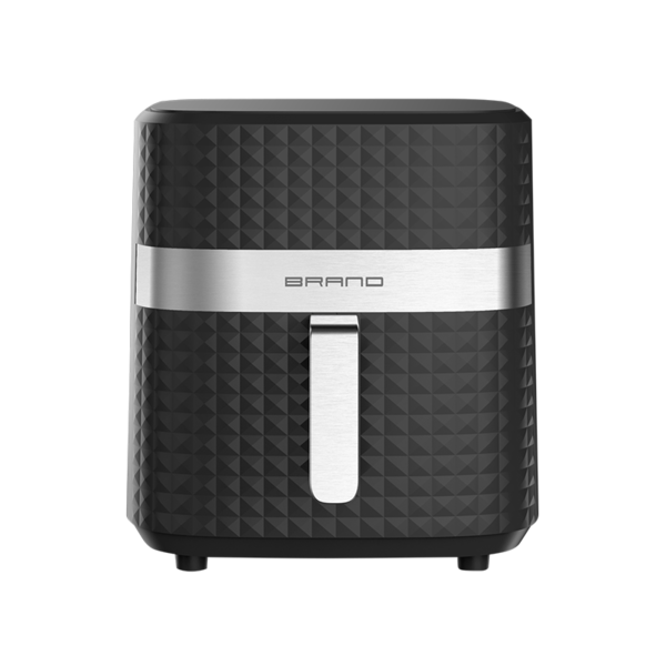 Stainless steel opaque 5L square texture air fryer-(opaque model)