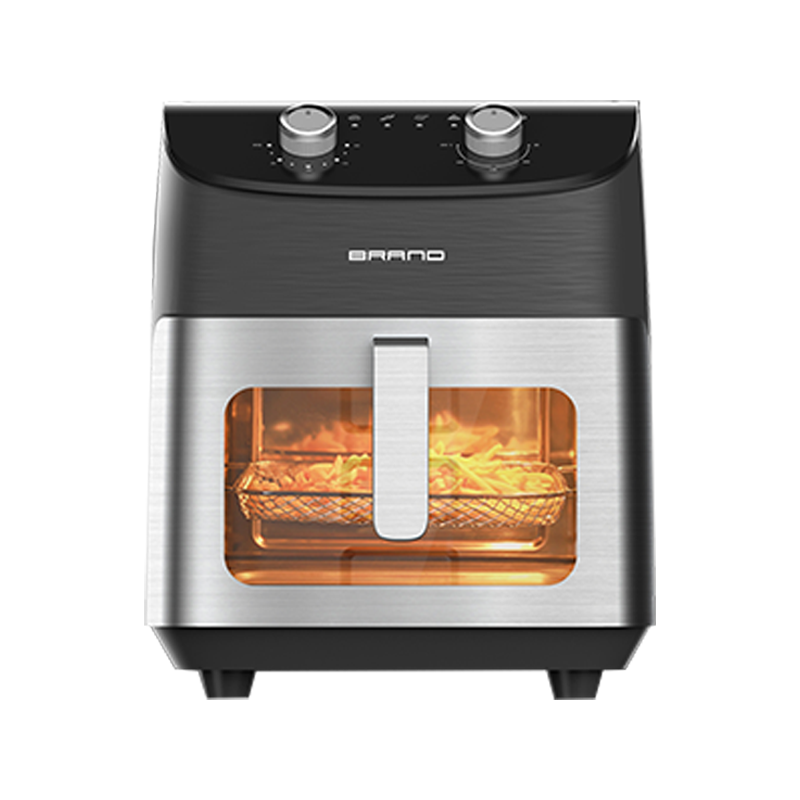 Top double knob mechanical control invisible large capacity multi-function comfortable handle air fryer