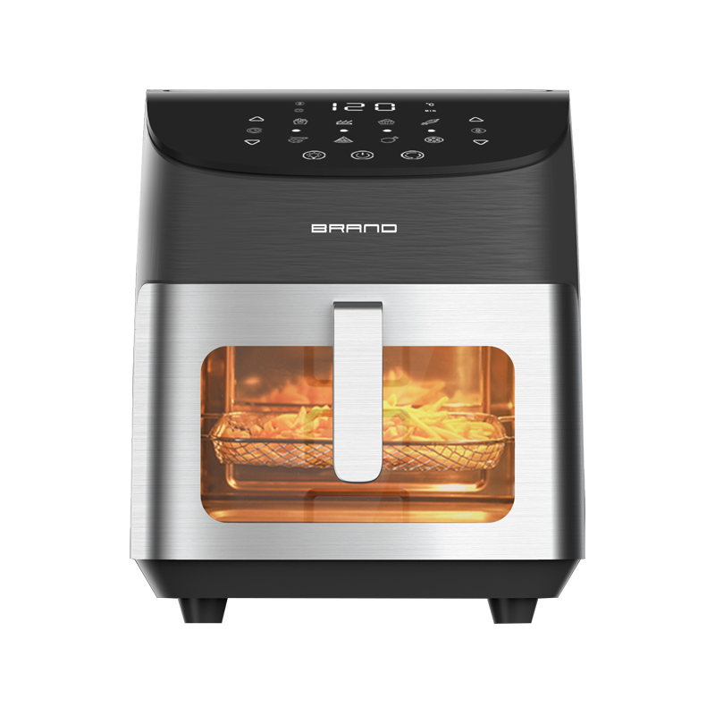 Top double knob mechanical control invisible large capacity multi-function comfortable handle air fryer