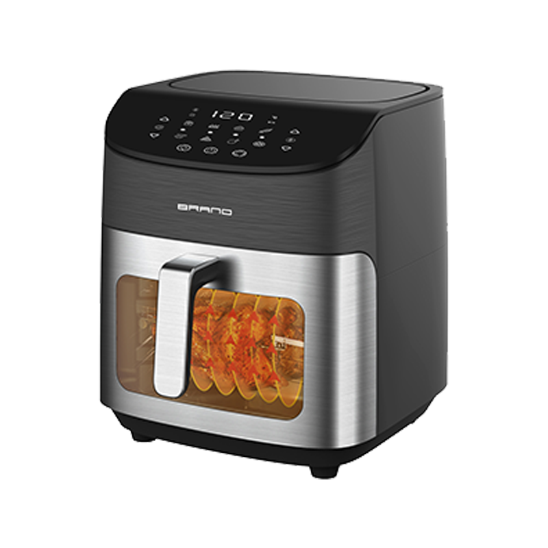 Top double knob mechanical control invisible large capacity multi-function comfortable handle air fryer