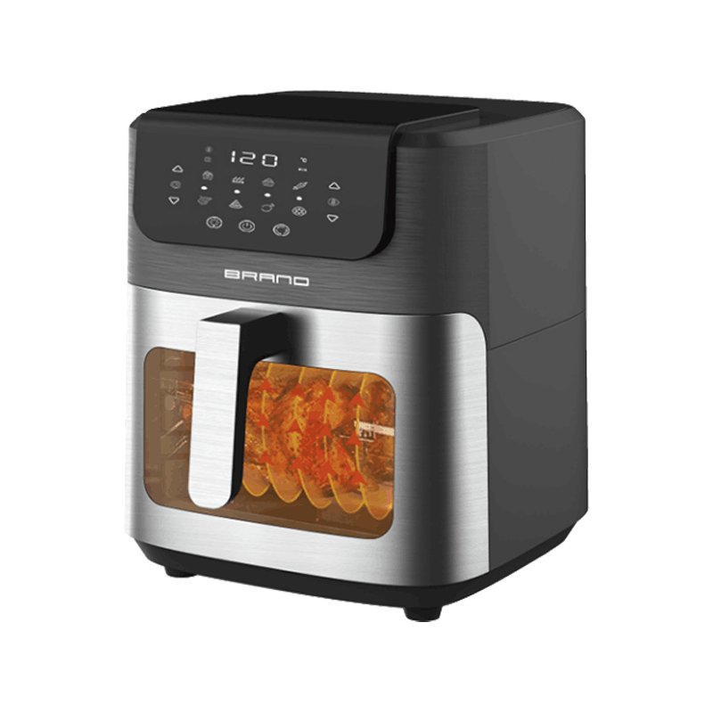 Top LCD touch control large capacity invisible comfortable handle air fryer