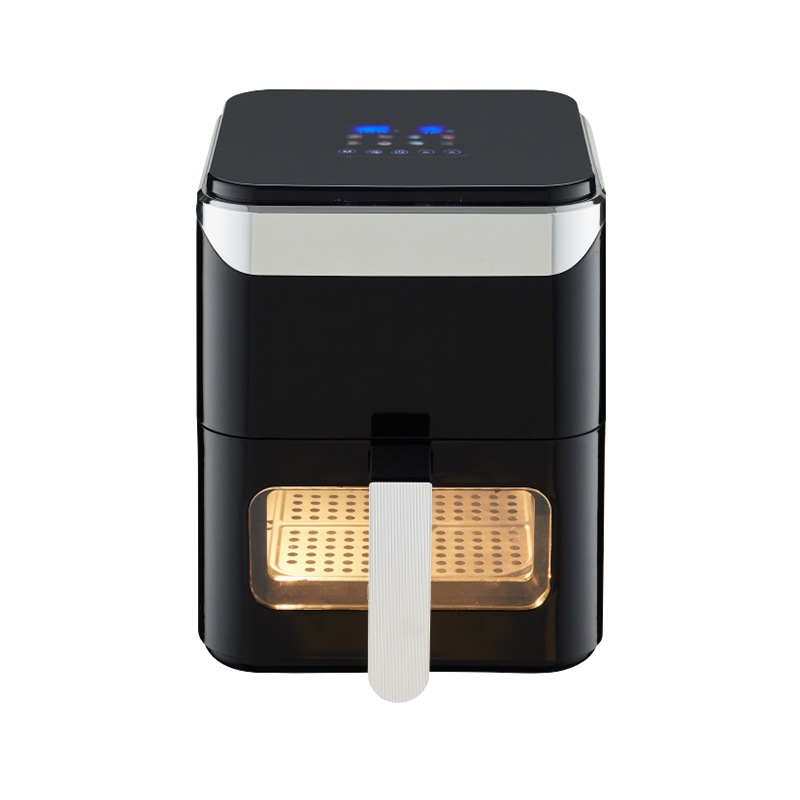 Top LCD touch visible square small capacity 3.8L multi-function vertical handle air fryer