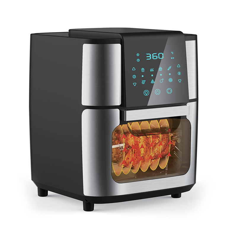 Front LCD touch visible large capacity square multi-function air oven