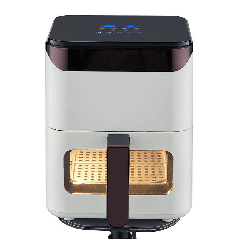 Top LCD touch visible square small capacity 3.8L multi-function vertical handle air fryer