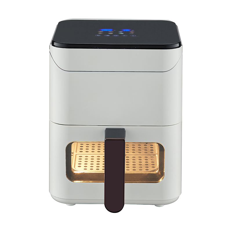 Top LCD touch visible square small capacity 3.8L multi-function vertical handle air fryer