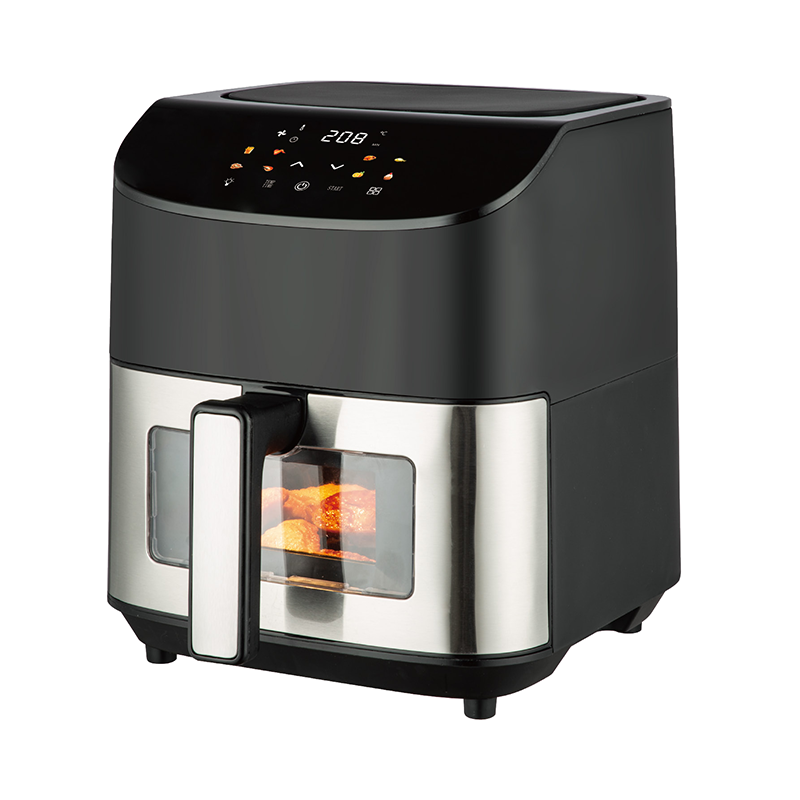 Top double knob mechanical control invisible large capacity multi-function comfortable handle air fryer