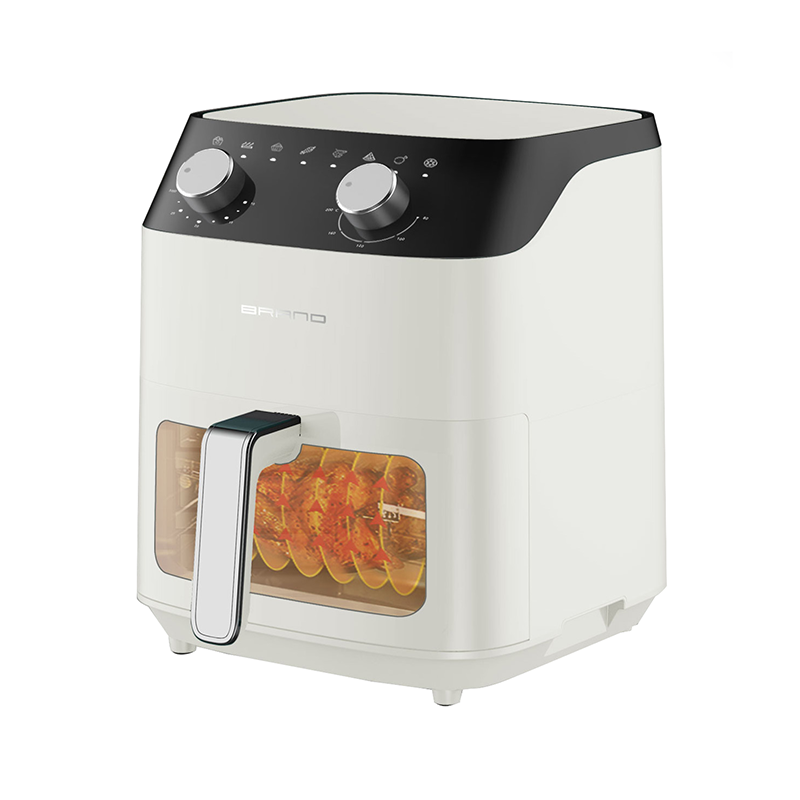 Beveled LCD display touch visible multi-function invisible square high color comfortable handle air fryer