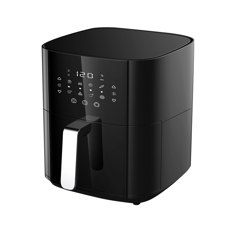 Inclined double-knob touch screen control knob adjustment LCD display visual large-capacity multi-function comfortable handle air fryer