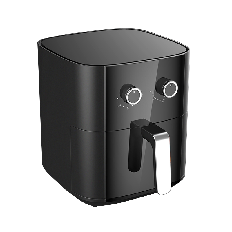 LCD display touch visible multi-function invisible square high color Nonstick Basket air fryer
