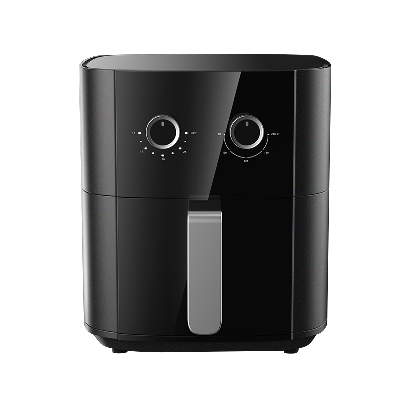 LCD display touch visible multi-function invisible square high color Nonstick Basket air fryer