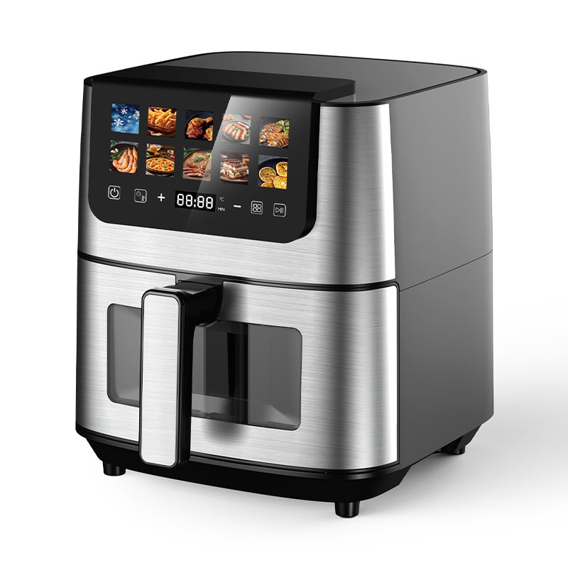Top LCD touch control large capacity invisible comfortable handle air fryer