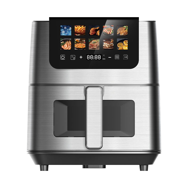 Top LCD touch control large capacity invisible comfortable handle air fryer