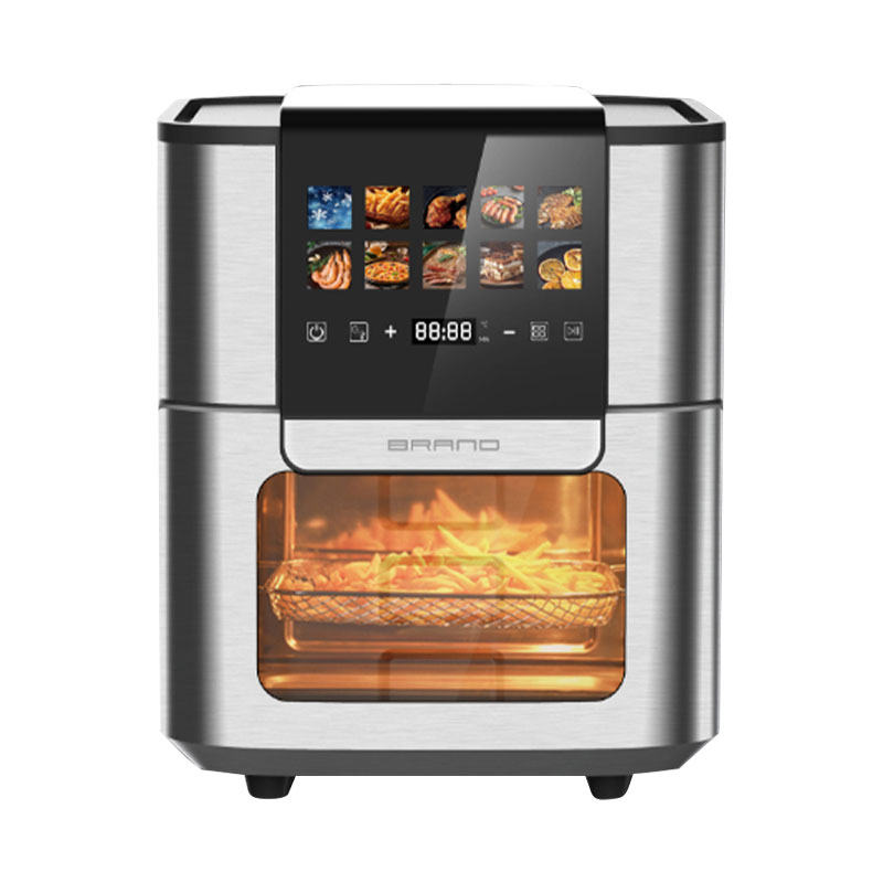 Front LCD touch visible large capacity square multi-function air oven
