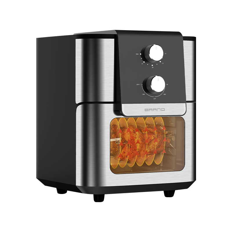 Front LCD touch visible large capacity square multi-function air oven