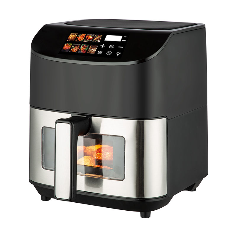 Top double knob mechanical control invisible large capacity multi-function comfortable handle air fryer
