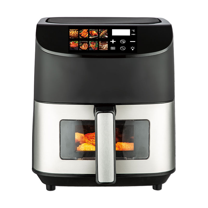 Top double knob mechanical control invisible large capacity multi-function comfortable handle air fryer