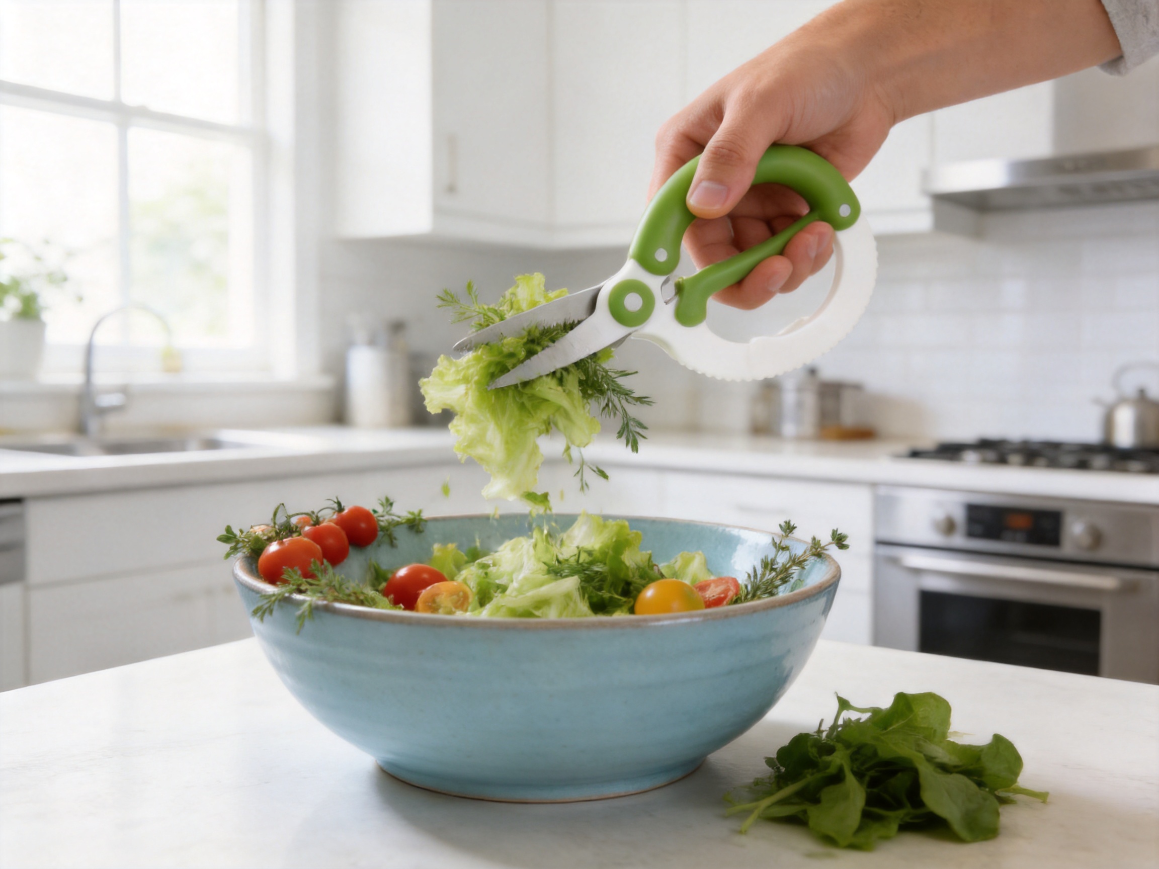 Salad Shears for Fast, Clean, and Convenient Food Preparation